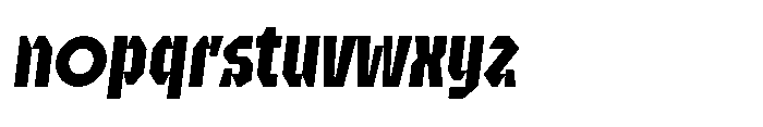 UT Sracotien Oblique Condensed Bold Font LOWERCASE
