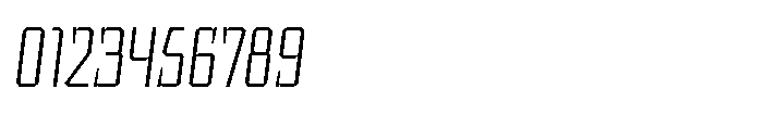 UT Sracotien Oblique Condensed Extra Light Font OTHER CHARS