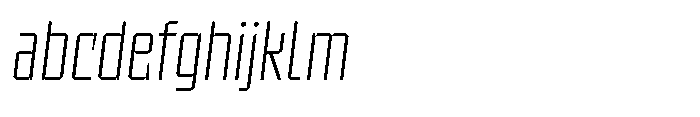 UT Sracotien Oblique Condensed Extra Light FONT