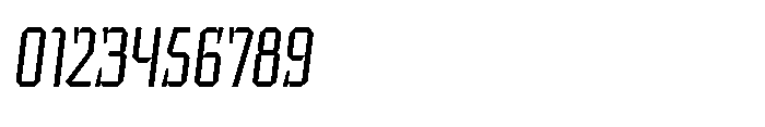 UT Sracotien Oblique Condensed Light Font OTHER CHARS