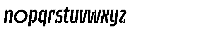 UT Sracotien Oblique Condensed Medium Font LOWERCASE