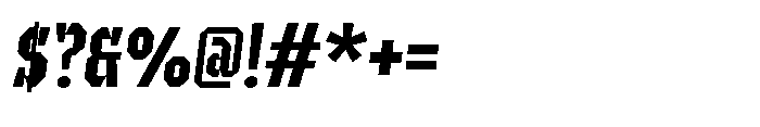 UT Sracotien Oblique Condensed Semi Bold Font OTHER CHARS