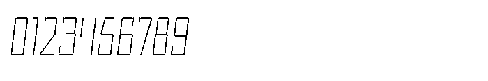 UT Sracotien Oblique Condensed Thin Font OTHER CHARS