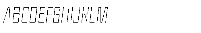 UT Sracotien Oblique Condensed Thin Font UPPERCASE