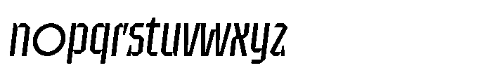UT Sracotien Oblique Condensed Font LOWERCASE