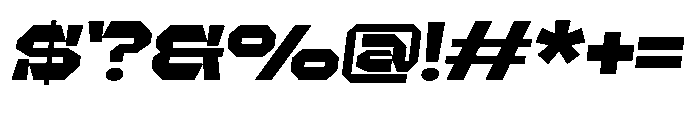UT Sracotien Oblique Expanded Black Font OTHER CHARS