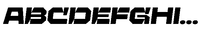 UT Sracotien Oblique Expanded Black Font UPPERCASE