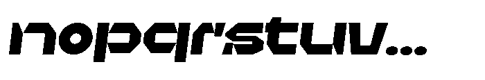 UT Sracotien Oblique Expanded Black Font LOWERCASE