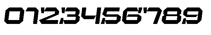 UT Sracotien Oblique Expanded Bold Font OTHER CHARS