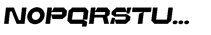 UT Sracotien Oblique Expanded Extra Bold Font UPPERCASE