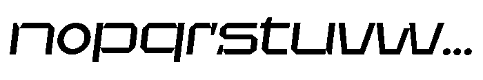 UT Sracotien Oblique Expanded Medium Font LOWERCASE