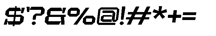UT Sracotien Oblique Expanded Semi Bold Font OTHER CHARS
