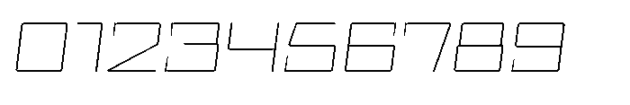 UT Sracotien Oblique Expanded Thin Font OTHER CHARS