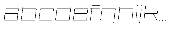 UT Sracotien Oblique Expanded Thin FONT