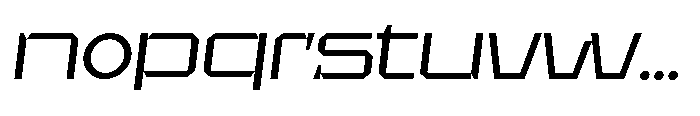 UT Sracotien Oblique Expanded Font LOWERCASE