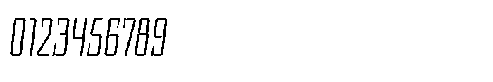 UT Sracotien Oblique Extra Condensed Extra Light Font OTHER CHARS