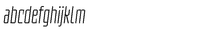 UT Sracotien Oblique Extra Condensed Extra Light FONT