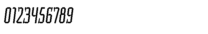 UT Sracotien Oblique Extra Condensed Light Font OTHER CHARS