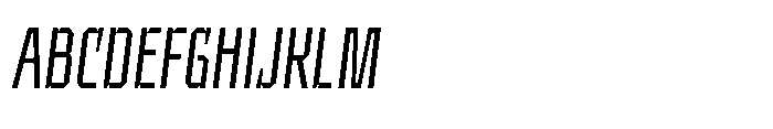 UT Sracotien Oblique Extra Condensed Light Font UPPERCASE