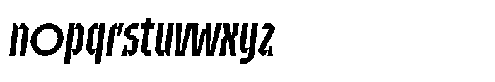 UT Sracotien Oblique Extra Condensed Medium Font LOWERCASE