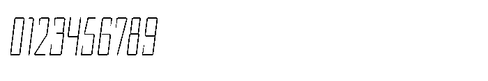 UT Sracotien Oblique Extra Condensed Thin Font OTHER CHARS