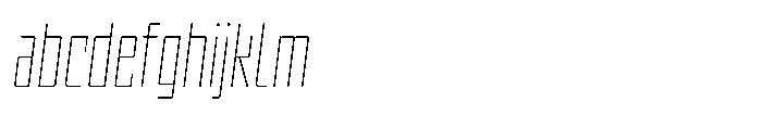 UT Sracotien Oblique Extra Condensed Thin FONT
