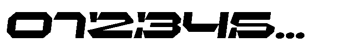 UT Sracotien Oblique Extra Expanded Black Font OTHER CHARS