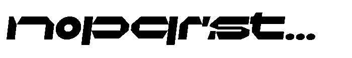 UT Sracotien Oblique Extra Expanded Black Font LOWERCASE