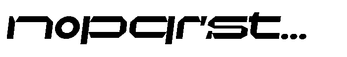 UT Sracotien Oblique Extra Expanded Bold Font LOWERCASE