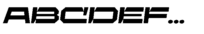 UT Sracotien Oblique Extra Expanded Extra Bold Font UPPERCASE