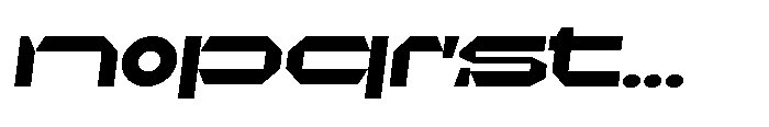 UT Sracotien Oblique Extra Expanded Extra Bold Font LOWERCASE
