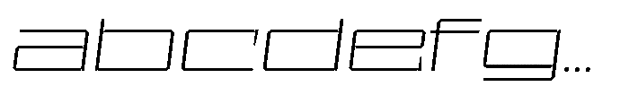 UT Sracotien Oblique Extra Expanded Extra Light FONT