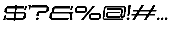 UT Sracotien Oblique Extra Expanded Medium Font OTHER CHARS