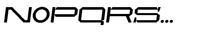UT Sracotien Oblique Extra Expanded Medium Font UPPERCASE