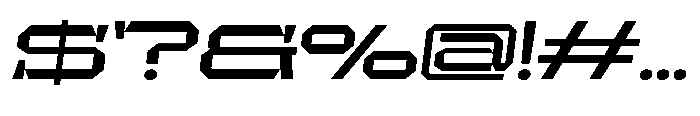 UT Sracotien Oblique Extra Expanded Semi Bold Font OTHER CHARS