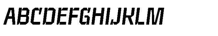 UT Sracotien Oblique Medium Font UPPERCASE