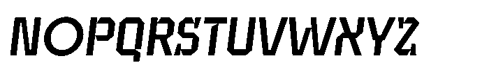 UT Sracotien Oblique Medium Font UPPERCASE
