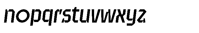 UT Sracotien Oblique Medium Font LOWERCASE