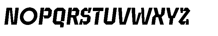 UT Sracotien Oblique Semi Bold Font UPPERCASE