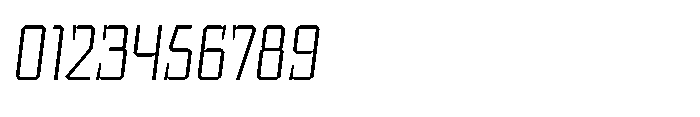 UT Sracotien Oblique Semi Condensed Extra Light Font OTHER CHARS
