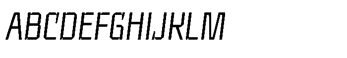 UT Sracotien Oblique Semi Condensed Light Font UPPERCASE