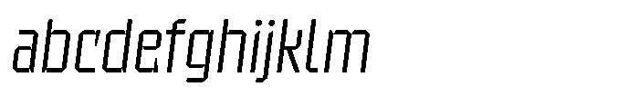 UT Sracotien Oblique Semi Condensed Light FONT