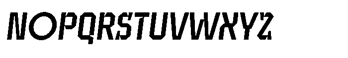 UT Sracotien Oblique Semi Condensed Medium Font UPPERCASE