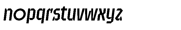 UT Sracotien Oblique Semi Condensed Medium Font LOWERCASE