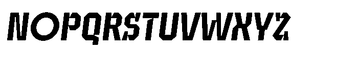 UT Sracotien Oblique Semi Condensed Semi Bold Font UPPERCASE