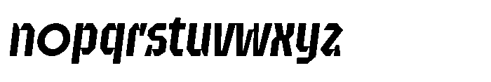 UT Sracotien Oblique Semi Condensed Semi Bold Font LOWERCASE