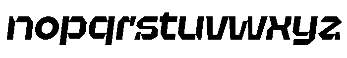 UT Sracotien Oblique Semi Expanded Bold Font LOWERCASE