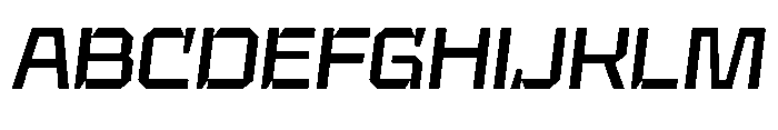 UT Sracotien Oblique Semi Expanded Medium Font UPPERCASE