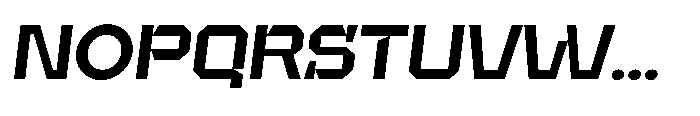 UT Sracotien Oblique Semi Expanded Semi Bold Font UPPERCASE