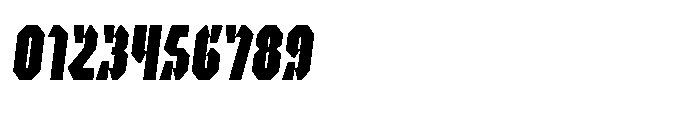 UT Sracotien Oblique Ultra Condensed Bold Font OTHER CHARS